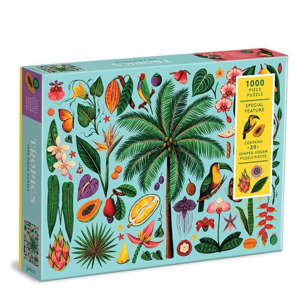 galison Tropics 1000 Piece Puzzle with Shaped Pieces