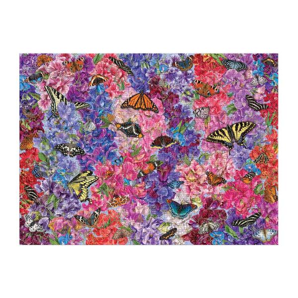 Galison Troy Litten Butterflies In The Sweet Peas 1000 Piece Puzzle
