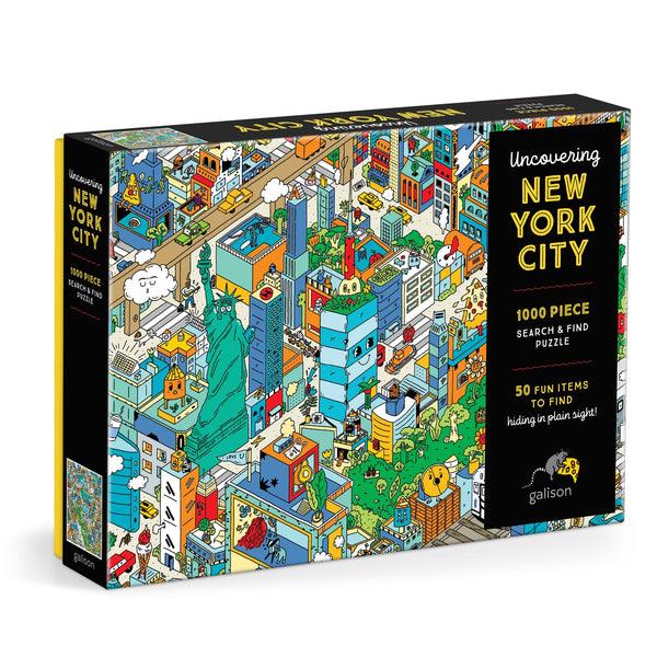 galison Uncovering New York City Search and Find 1000 Piece Puzzle