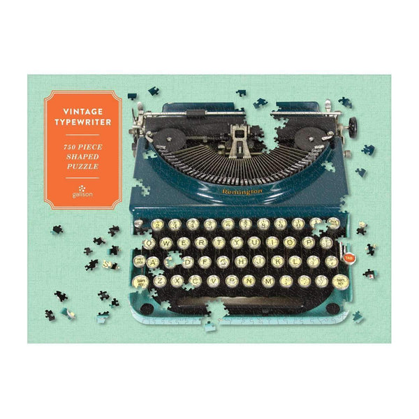 Galison Vintage Typewriter 750 Piece Shaped Jigsaw Puzzle