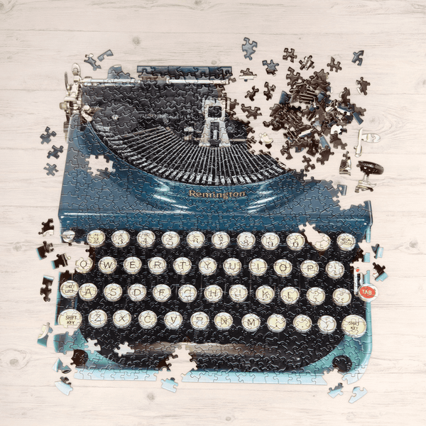 Galison Vintage Typewriter 750 Piece Shaped Jigsaw Puzzle