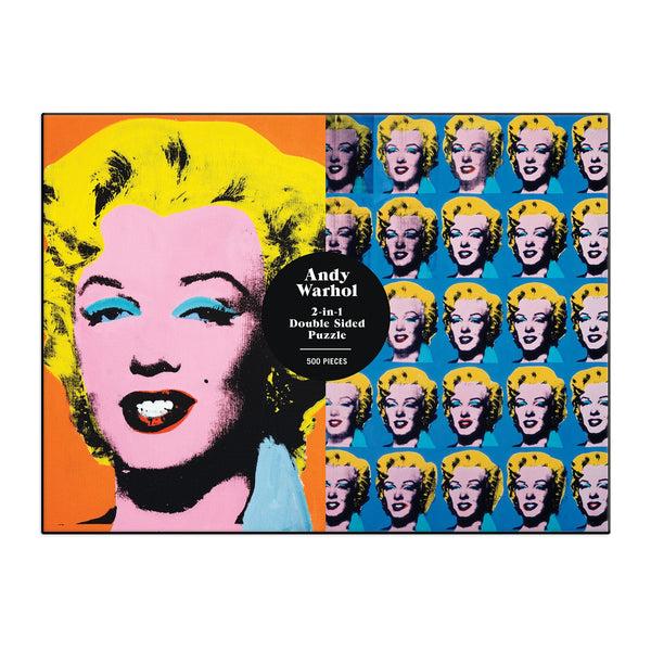 Galison Warhol Marilyn Double-Sided 500 Piece Jigsaw Puzzle