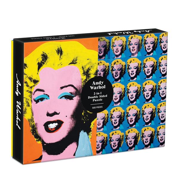 galison Warhol Marilyn Double-Sided 500 Piece Jigsaw Puzzle