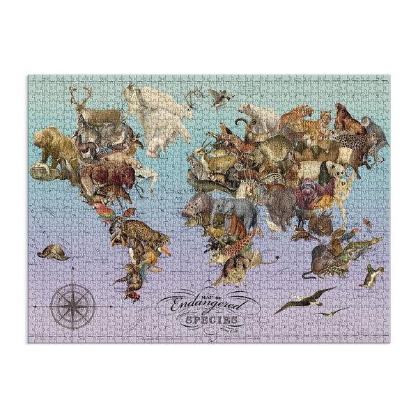 Galison Wendy Gold Endangered Species 1500 Piece Jigsaw Puzzle