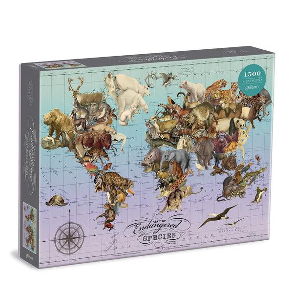galison Wendy Gold Endangered Species 1500 Piece Jigsaw Puzzle