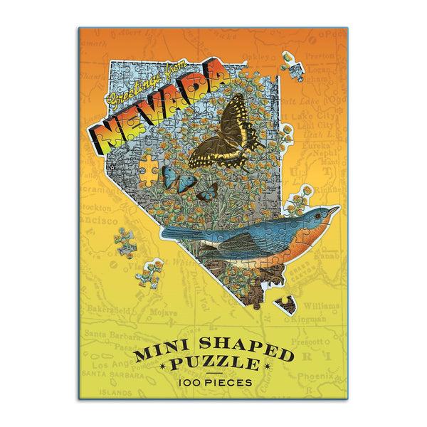 Galison Wendy Gold Nevada 100 Piece Mini Shaped Jigsaw Puzzle