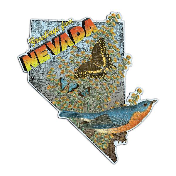 Galison Wendy Gold Nevada 100 Piece Mini Shaped Jigsaw Puzzle