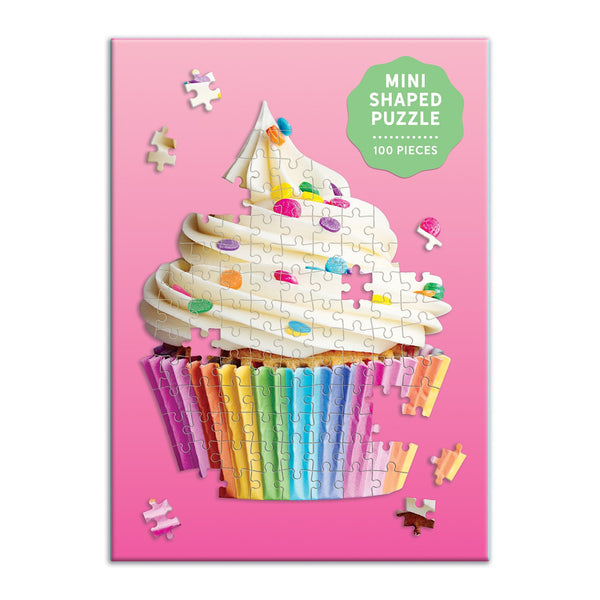 Galison You're Sweet Cupcake 100 Piece Mini Shaped Jigsaw Puzzle