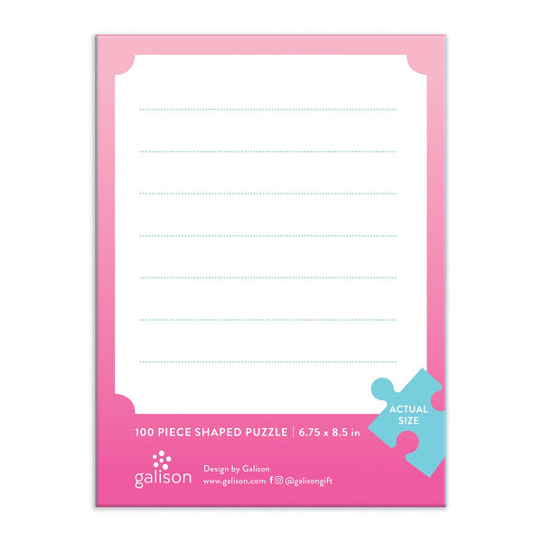 Galison You're Sweet Cupcake 100 Piece Mini Shaped Jigsaw Puzzle