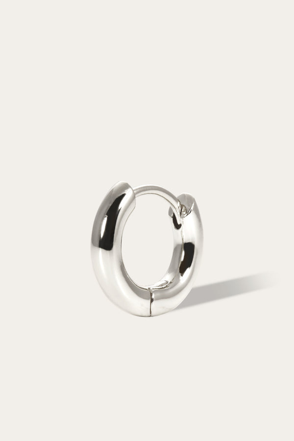 Galleria Armadoro 8 5 Mm Simple Sterling Silver Huggie
