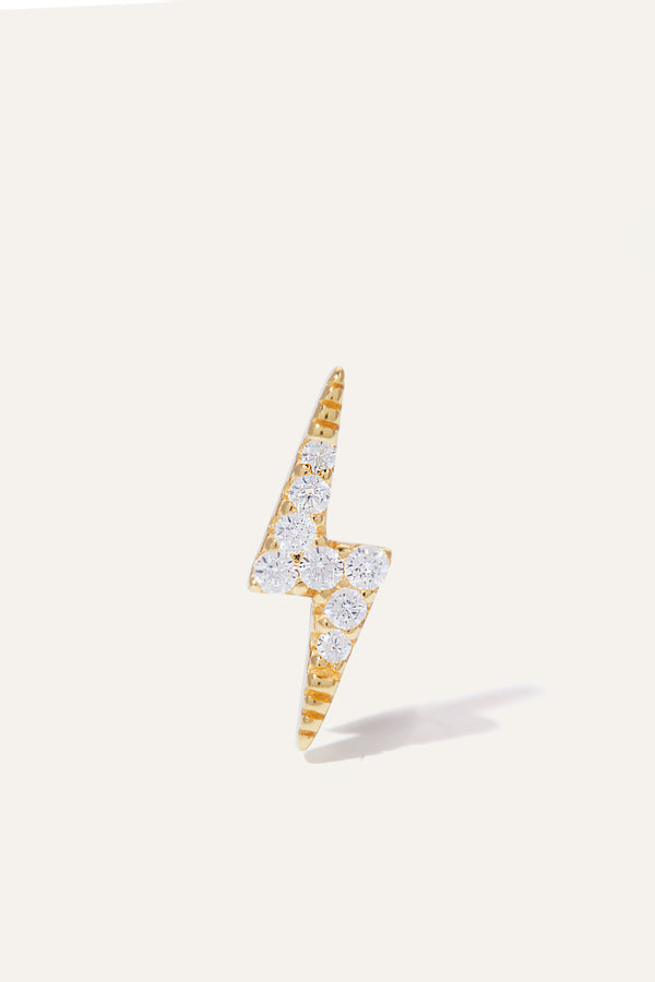 Galleria Armadoro Bolt Gold Vermeil Stud (ball Screw)