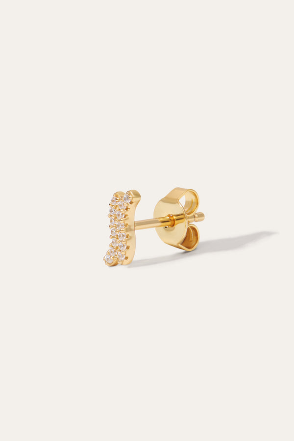 Galleria Armadoro Double Kyma Gold Vermeil Stud Earring