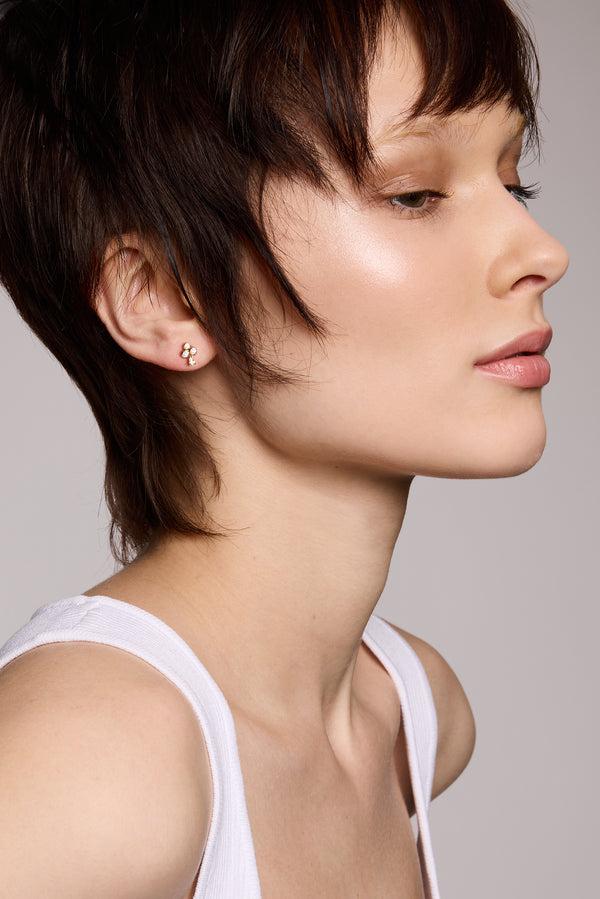 Galleria Armadoro Flower Lola Gold Vermeil Stud Earring