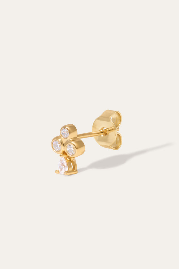 Galleria Armadoro Flower Lola Gold Vermeil Stud Earring
