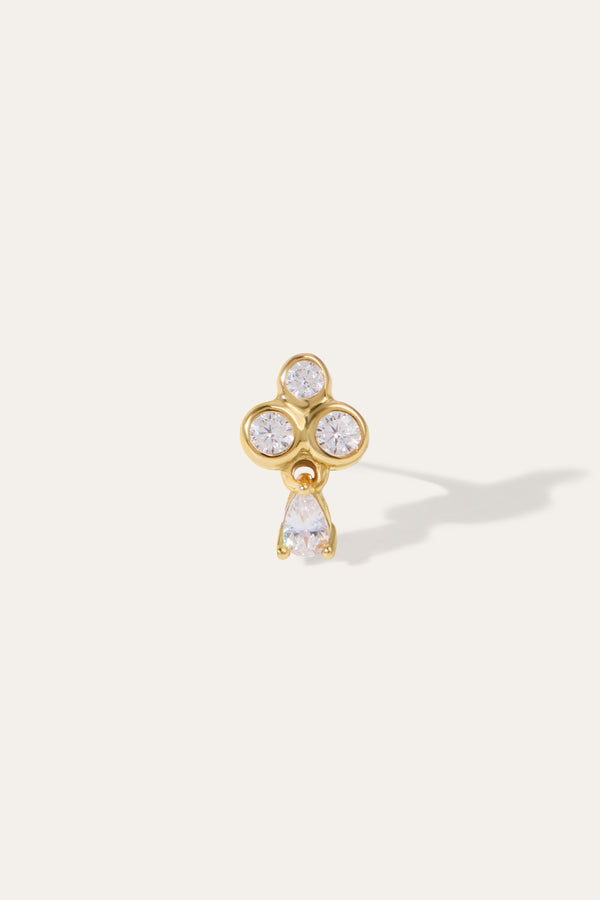 Galleria Armadoro Flower Lola Gold Vermeil Stud Earring