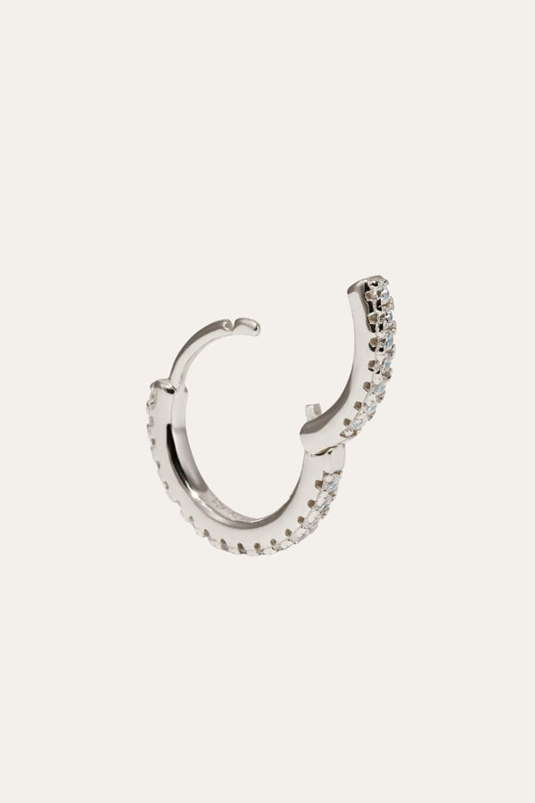 Galleria Armadoro 12 5 Mm Sterling Silver Huggie