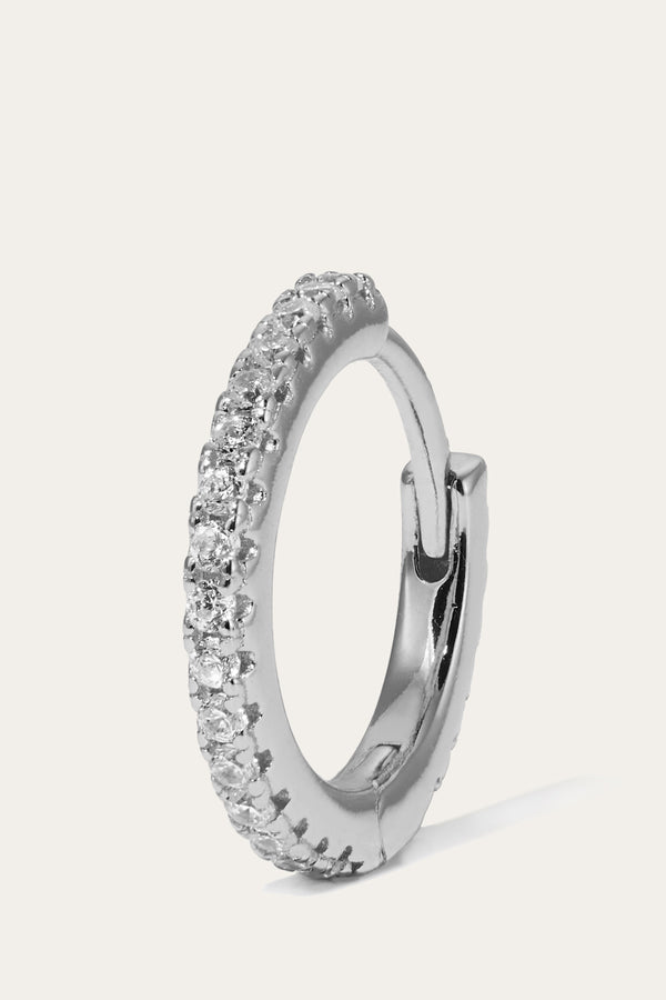 Galleria Armadoro 12 5 Mm Sterling Silver Huggie