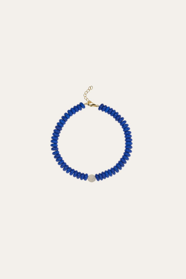 Galleria Armadoro 8 3 Mm Lapis Bead Anklet