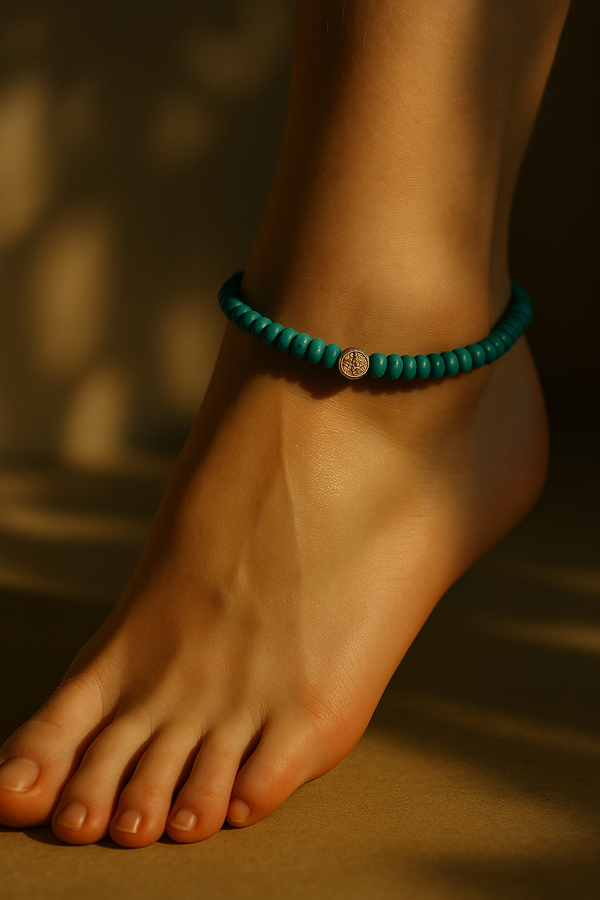 Galleria Armadoro 8 3 Mm Turquoise Anklet