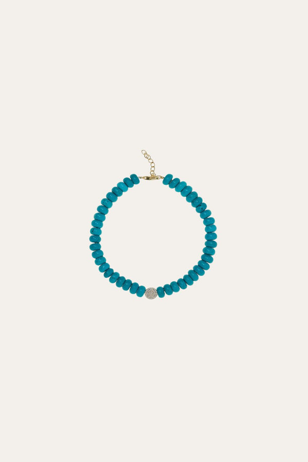 Galleria Armadoro 8 3 Mm Turquoise Anklet