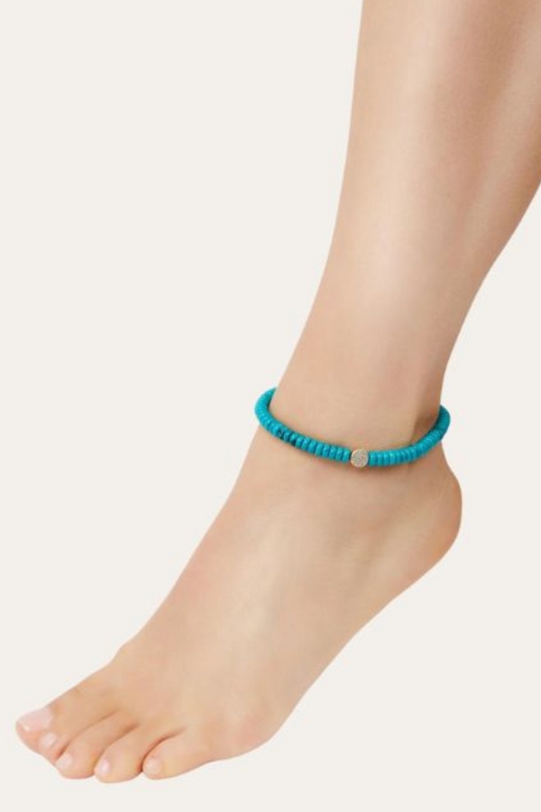 Galleria Armadoro 8 3 Mm Turquoise Anklet