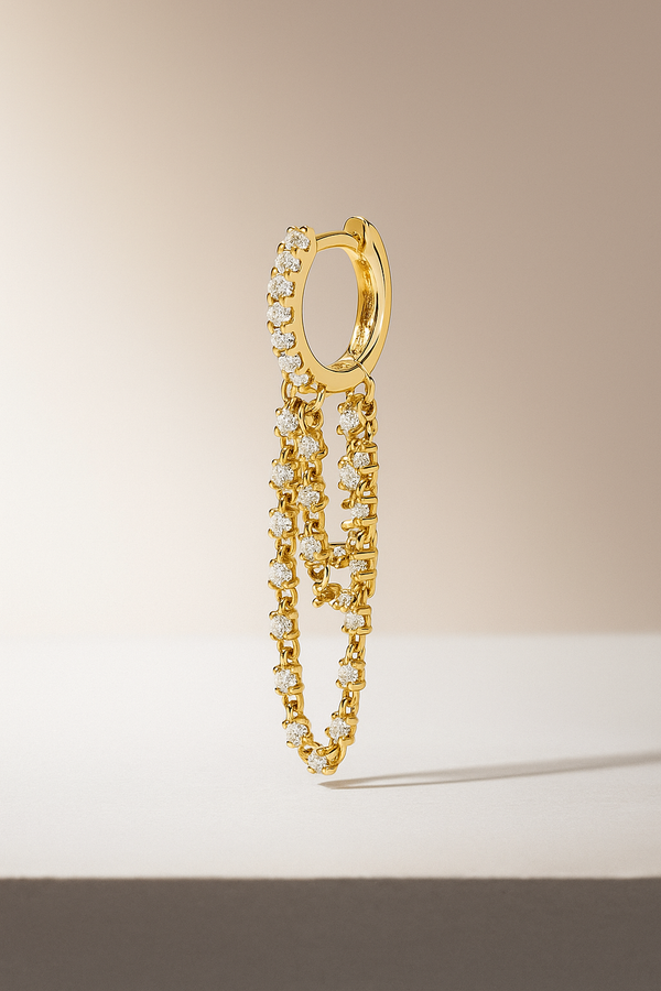 galleria armadoro Amina gold vermeil earring