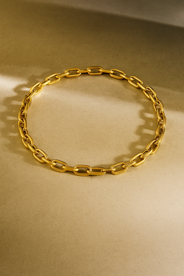 galleria armadoro Cara gold plated chain necklace