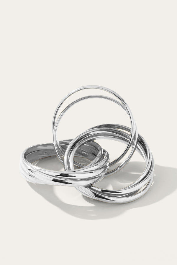 Galleria Armadoro Corda Doppio Silver Ring