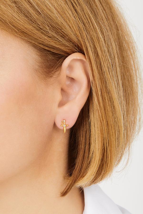 Galleria Armadoro Freya Gold Vermeil Stud Earring