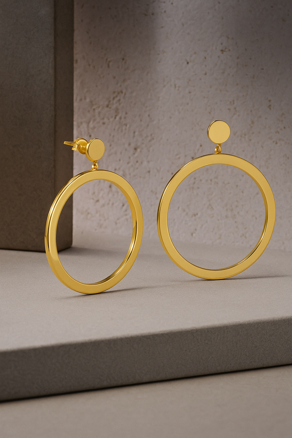 galleria armadoro Iris Gold Vermeil Hoops