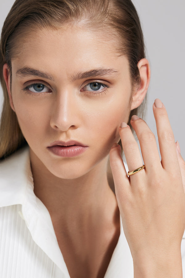 Galleria Armadoro Kyma Band Gold Vermeil Ring