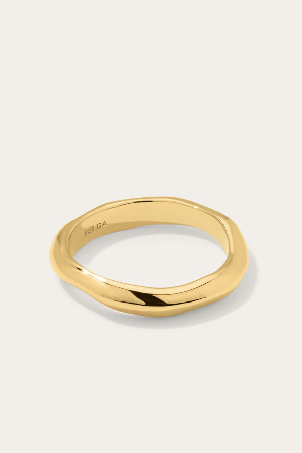 Galleria Armadoro Kyma Band Gold Vermeil Ring