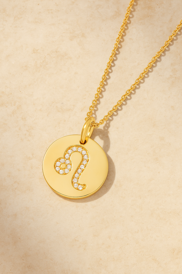 galleria armadoro Leo gold vermeil necklace