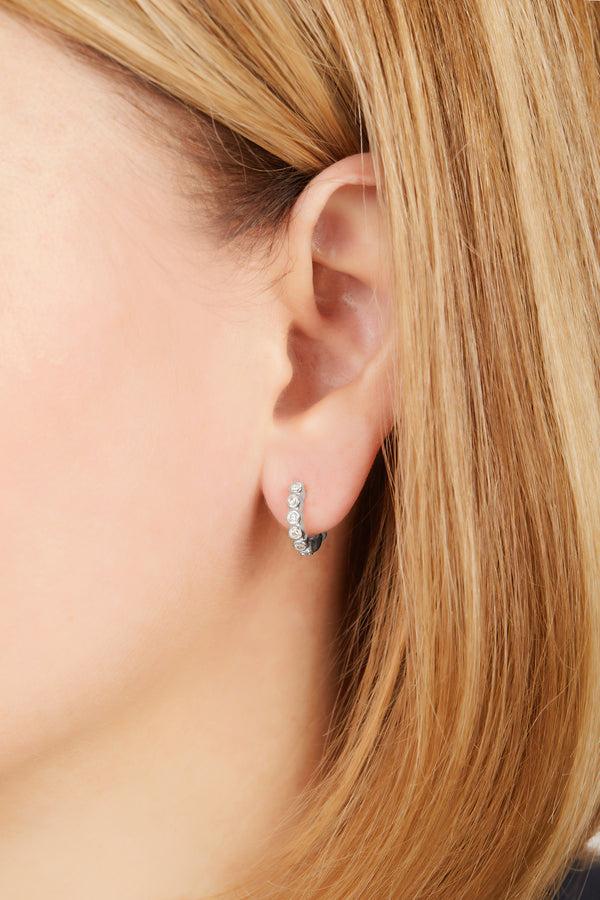 Galleria Armadoro Lola 8 Mm Sterling Silver Huggie