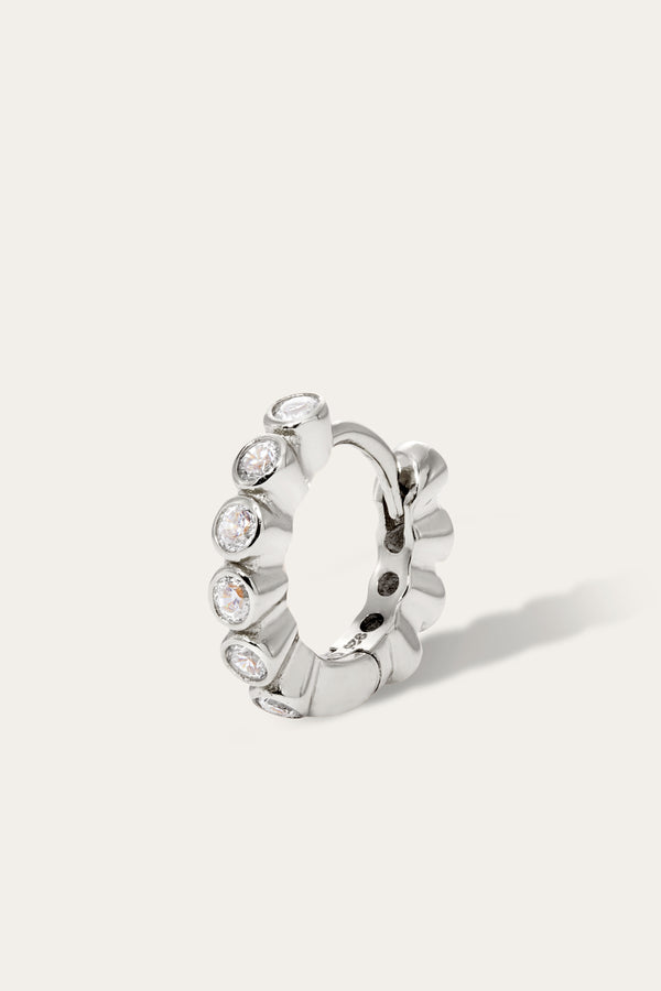 Galleria Armadoro Lola 8 Mm Sterling Silver Huggie