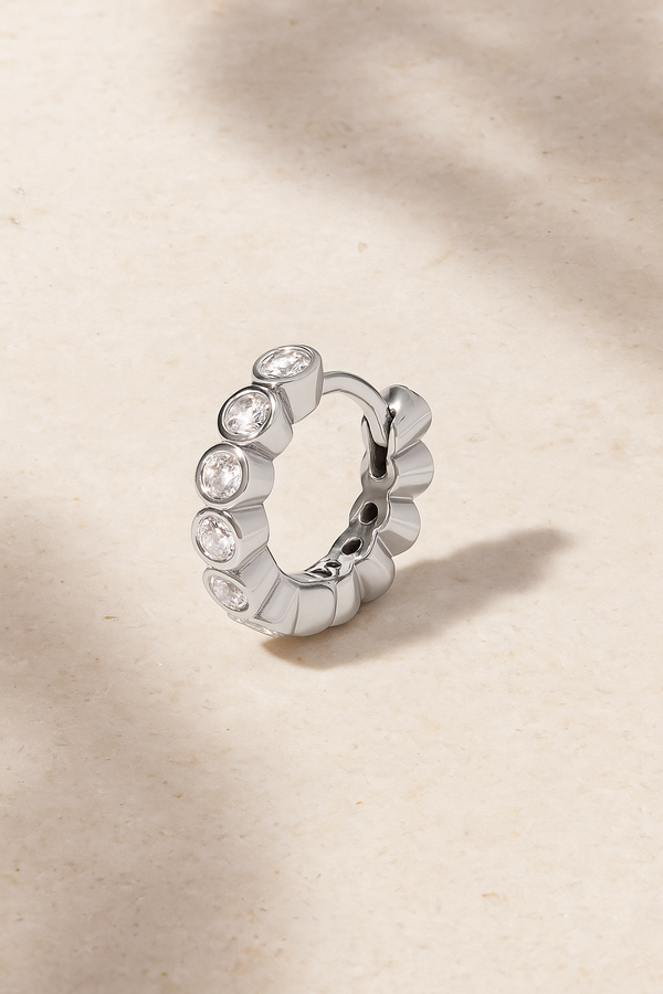 galleria armadoro Lola 8 mm sterling silver huggie