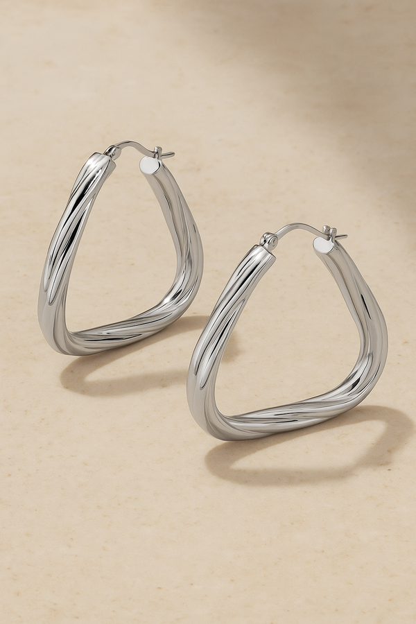 galleria armadoro Loulou Capri Silver Hoops