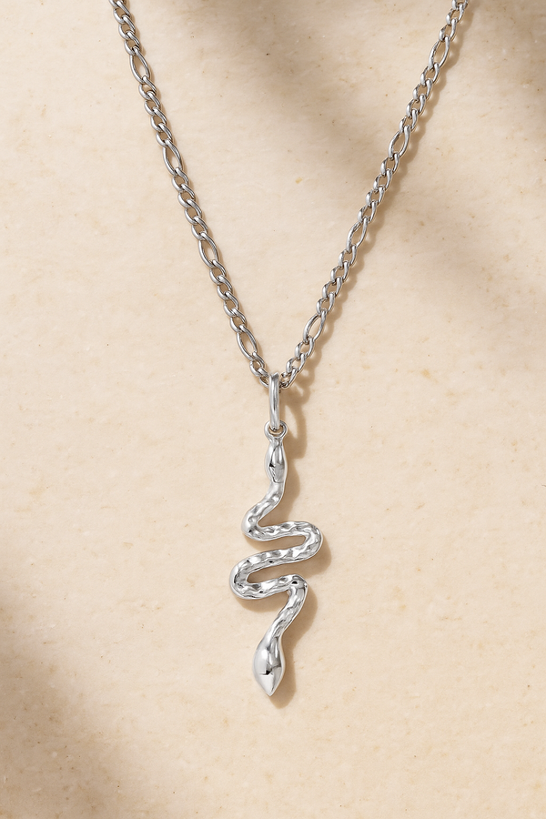 galleria armadoro Medium Snake Silver Necklace