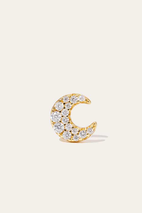 Galleria Armadoro Moon Gold Vermeil Stud
