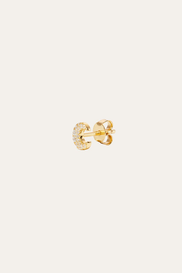 Galleria Armadoro Moon Gold Vermeil Stud
