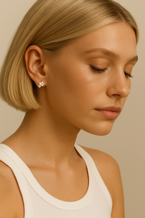Galleria Armadoro Odette Gold Stud Earring