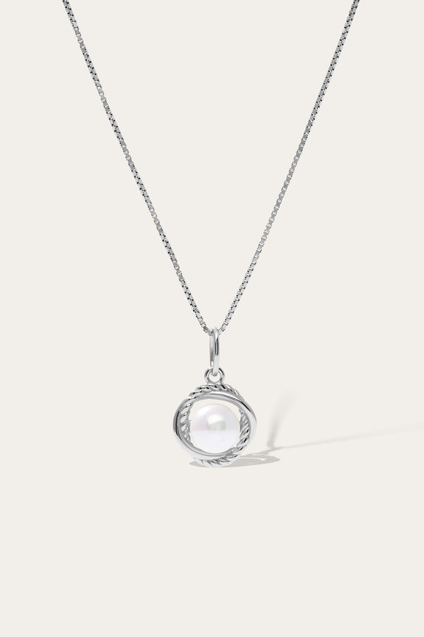 Galleria Armadoro Pearl Speira Silver Necklace