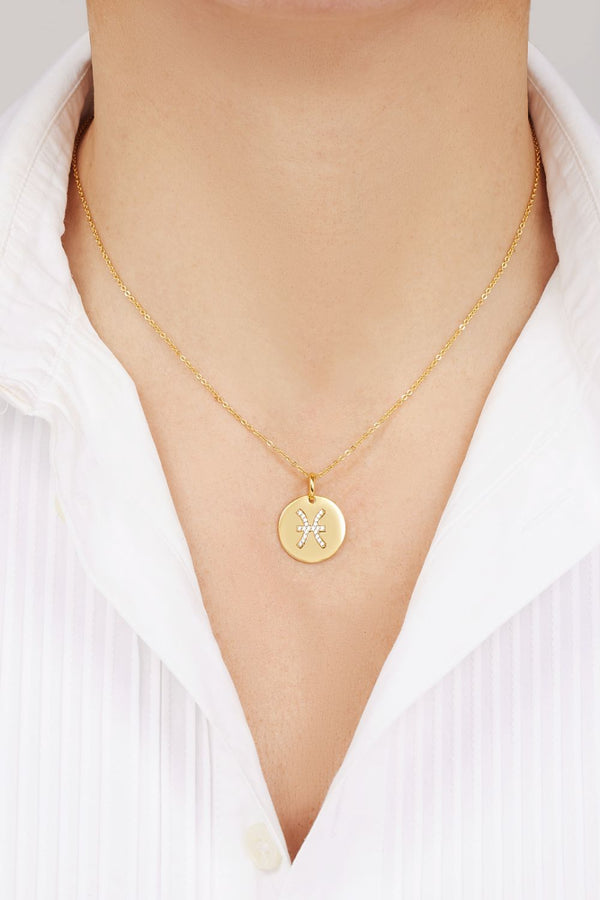 Galleria Armadoro Pisces Gold Vermeil Necklace