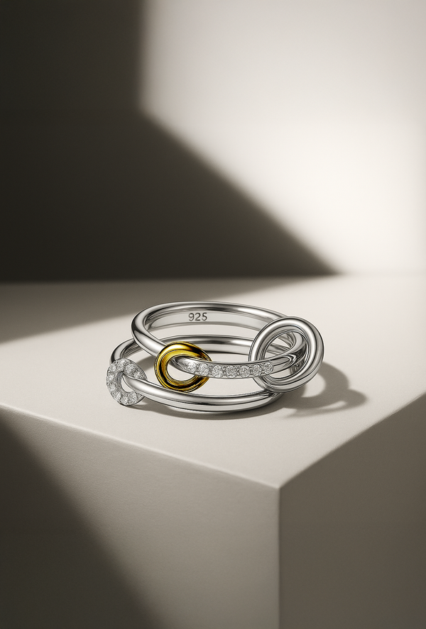 galleria armadoro Serafina Silver Connected Ring