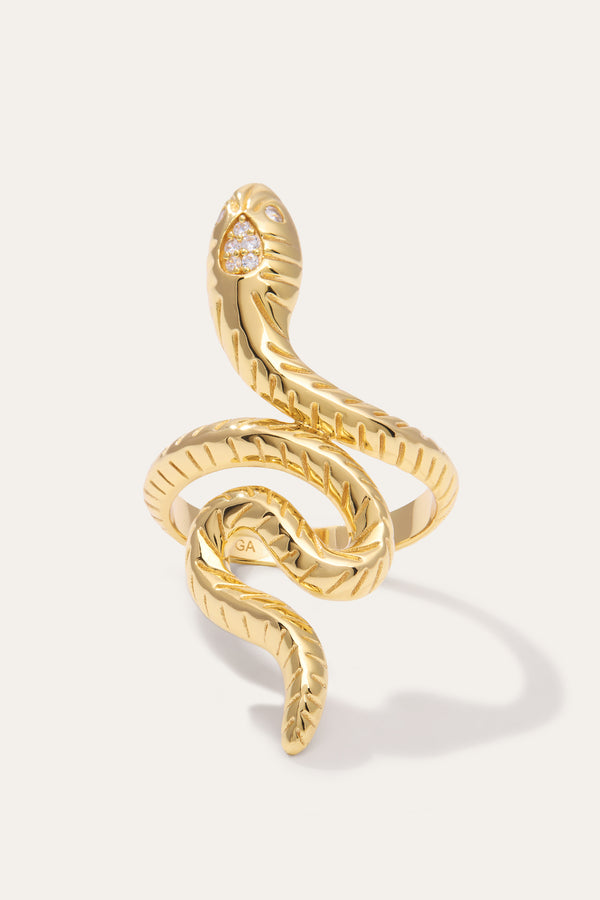 Galleria Armadoro Snake Gold Vermeil Ring