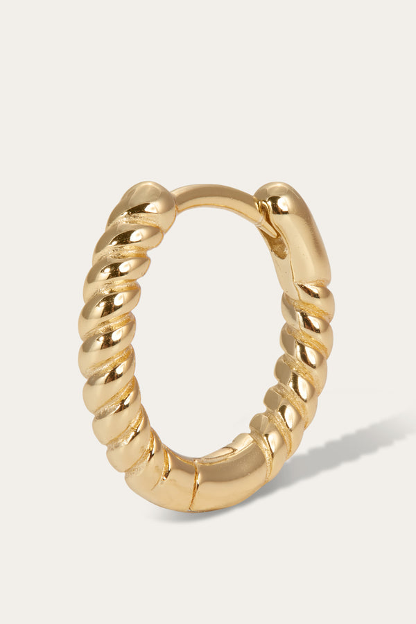Galleria Armadoro Speira 11mm Gold Vermeil Huggie