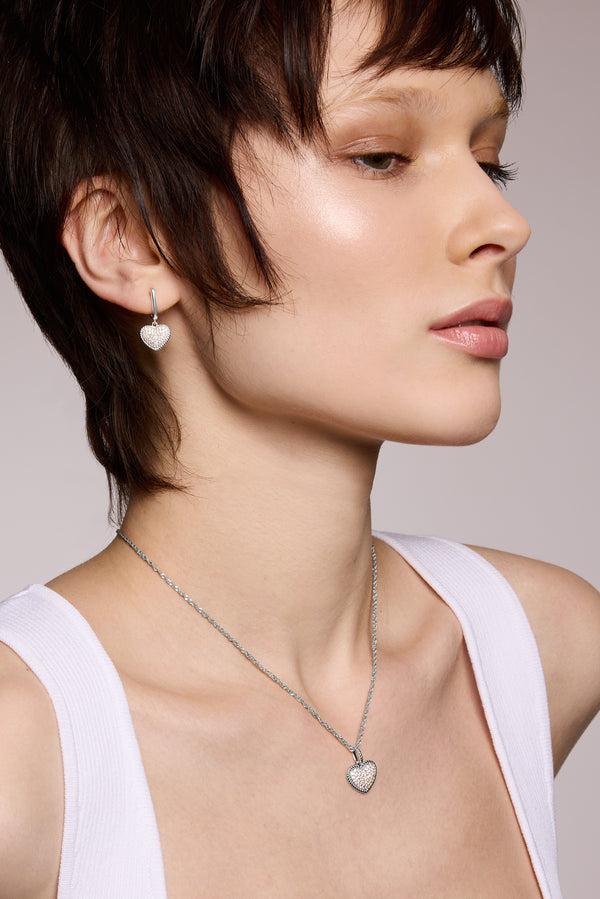 Galleria Armadoro Speira Heart Pave Silver Charm