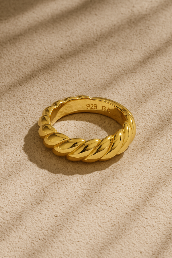 galleria armadoro Speira Icon gold vermeil ring