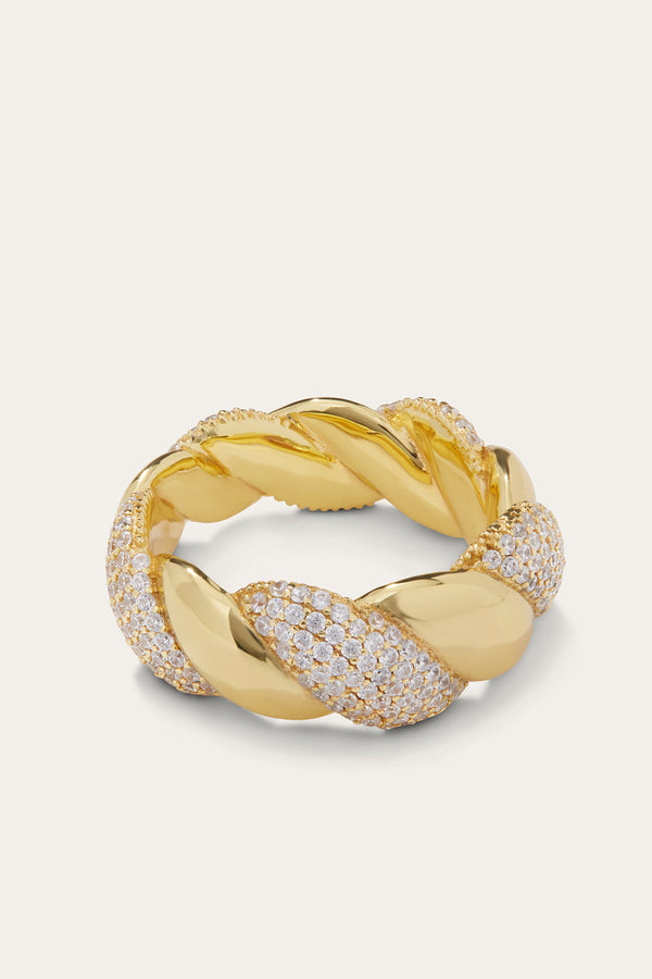 Galleria Armadoro Speira Treccia Gold Vermeil Ring