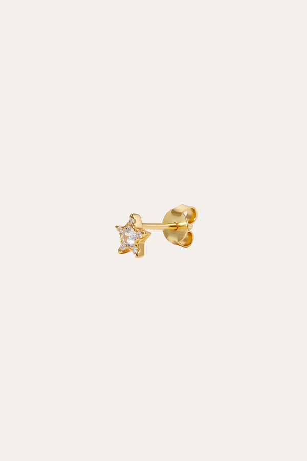 Galleria Armadoro Star Gold Vermeil Stud